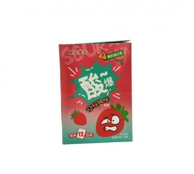 Купить Кислые леденцы "KuaileXuesheng" Клубника 20гр 1шт/20уп Кислые леденцы "KuaileXuesheng" Клубника 20гр 1шт/20уп