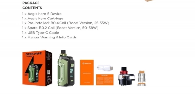 Geek Vape Hero 5 2000mAh (Turbo Blue)